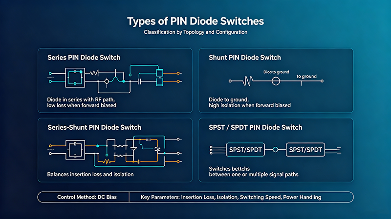 Types of PIN Diode Switches