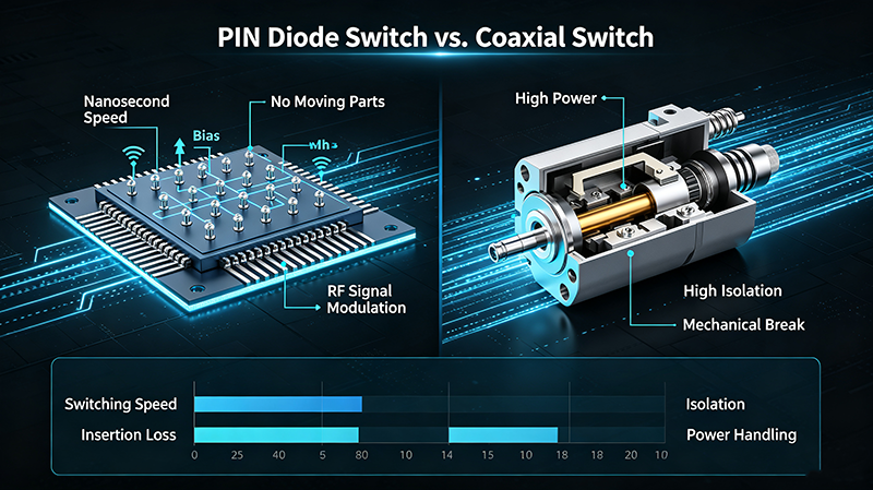 PIN Diode Switch vs. Coaxial Switch