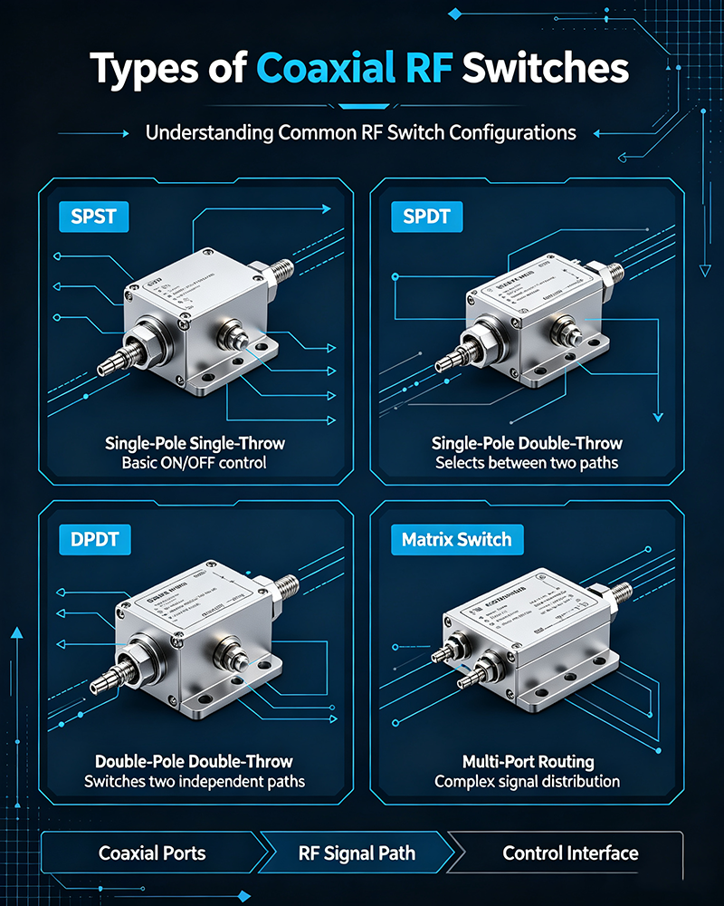 Types of Coaxial RF Switches