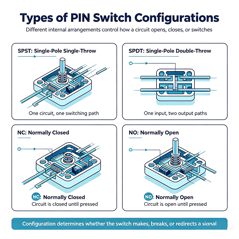 Types of PIN Switch Configurations