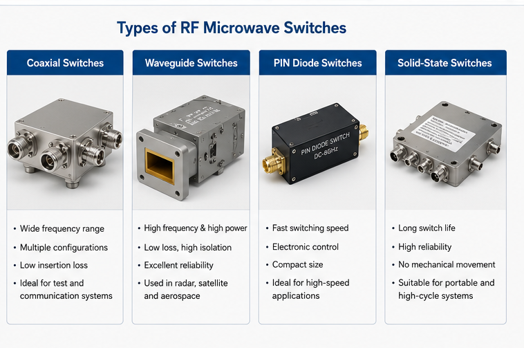 Types of RF Microwave Switches
