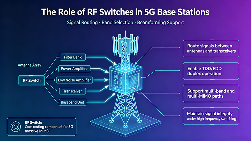 The Role of RF Switches in 5G Base Stations