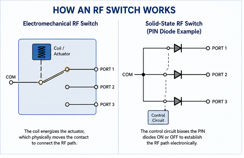 how an rf switch works