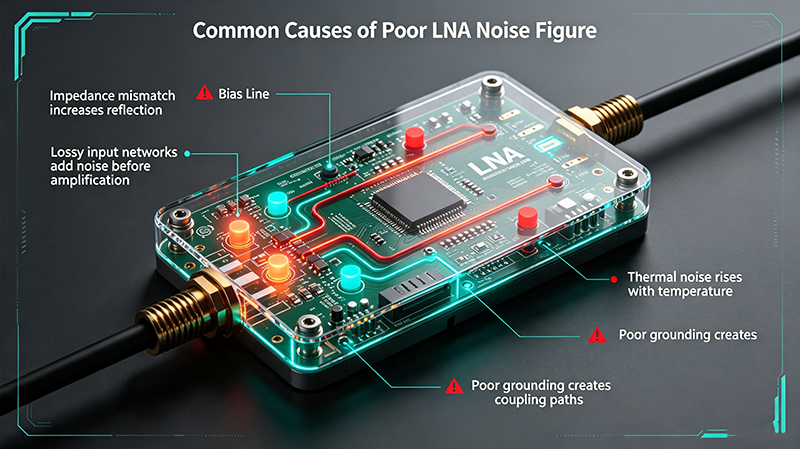 Common Causes of Poor LNA Noise Figure