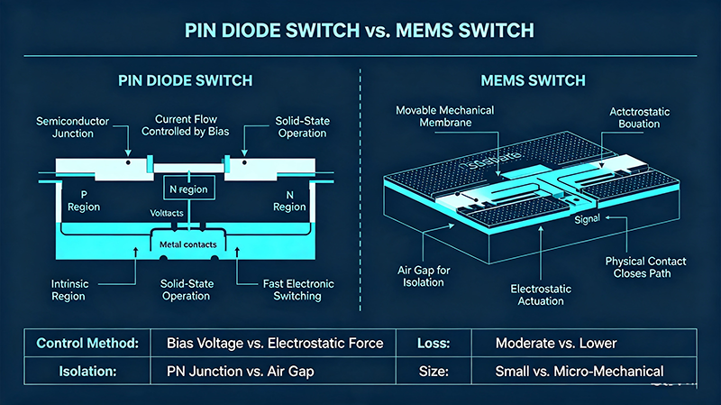 PIN Diode Switch vs. MEMS Switch