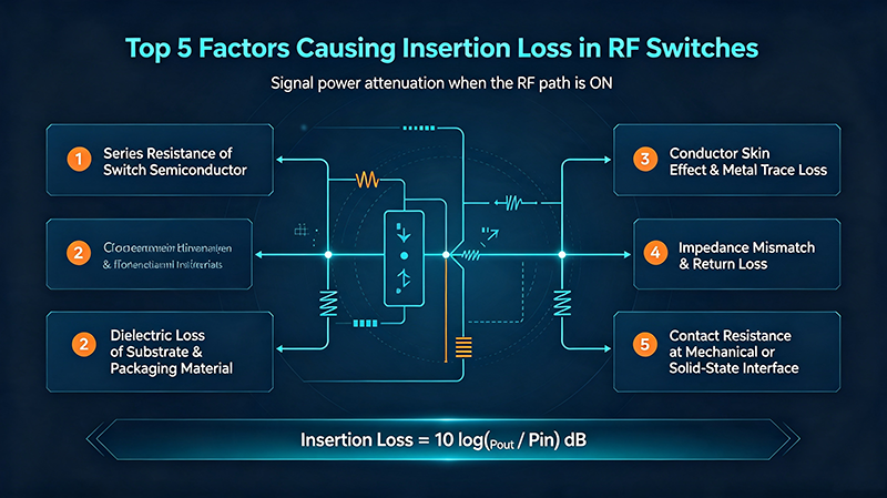 Top 5 Factors Causing Insertion Loss in RF Switches
