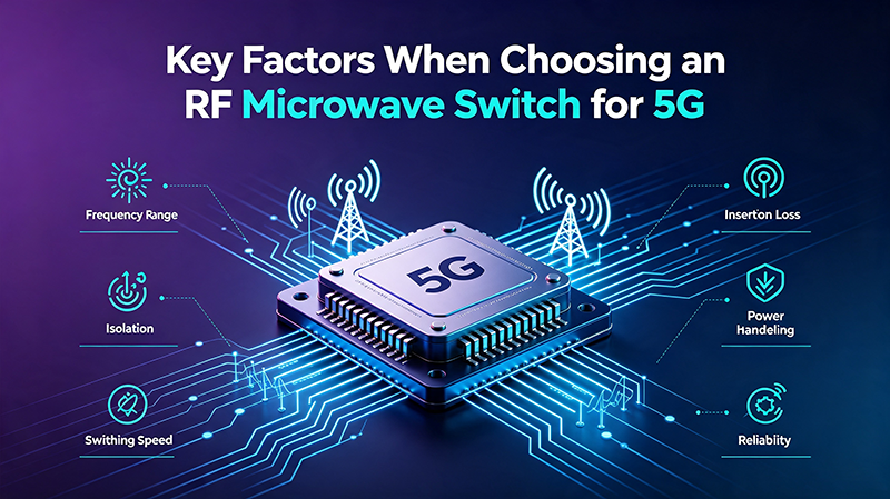 How to Choose the Right RF Microwave Switch for 5G Applications