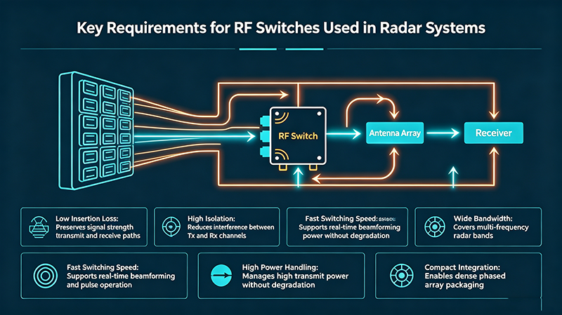 Key Requirements for RF Switches Used in Radar Systems