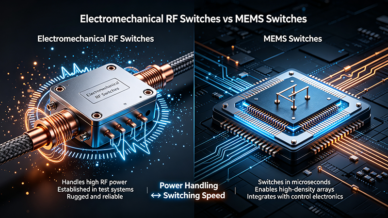 Electromechanical RF Switches vs MEMS Switches: Performance Comparison