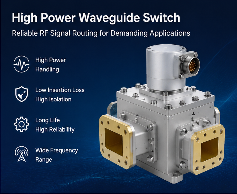 High Power Waveguide Switch Reliable RF Signal Routing for Demanding Applications