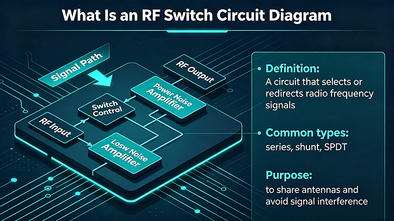 RF Switch Circuit Diagram: Design, Components, and Working Principles