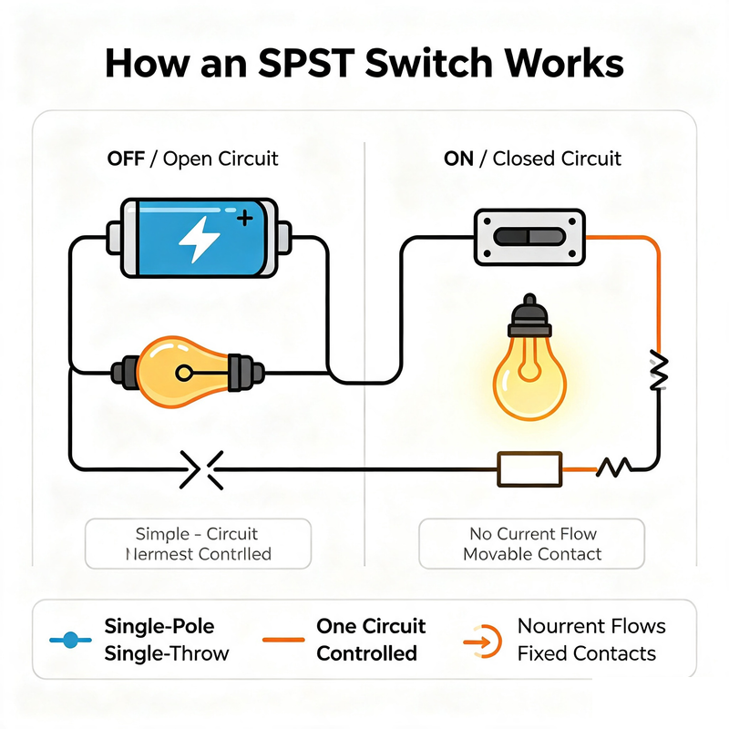 How an SPST Switch Works