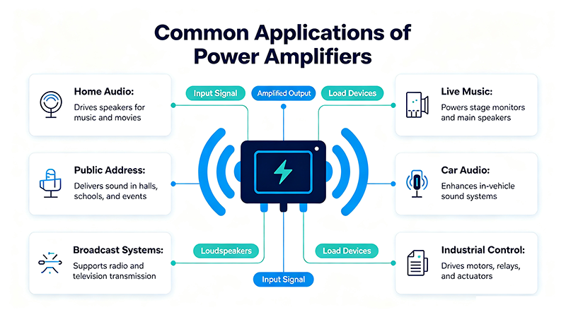 Common Applications of Power Amplifiers