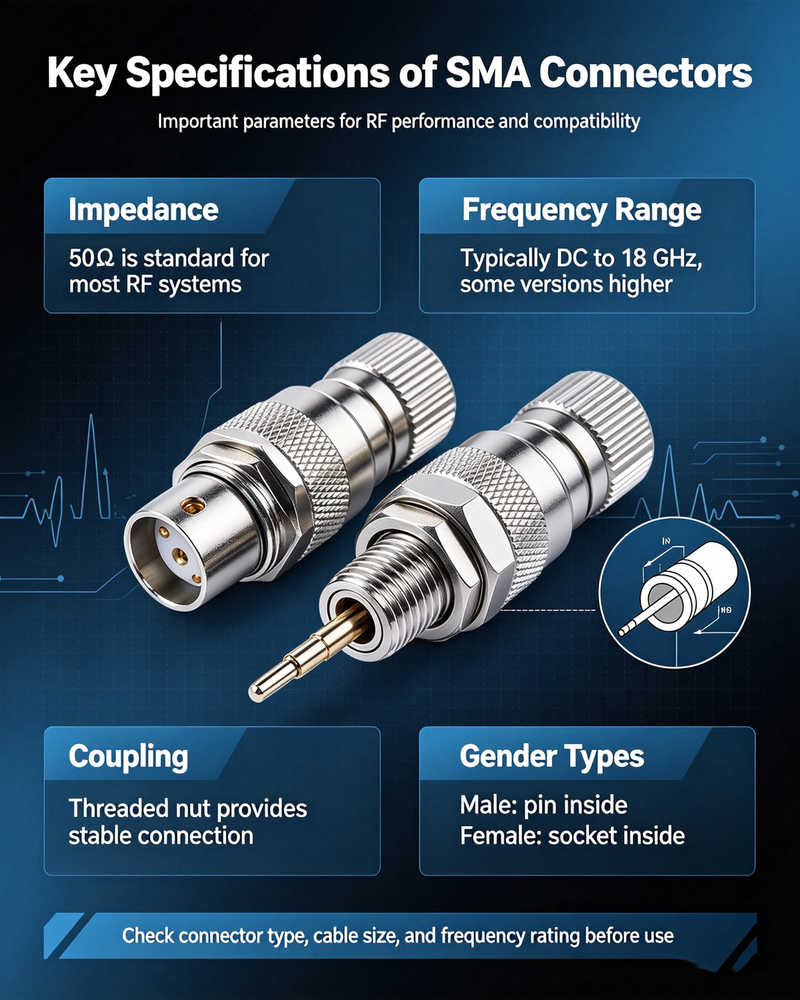 Key Specifications of SMA Connectors