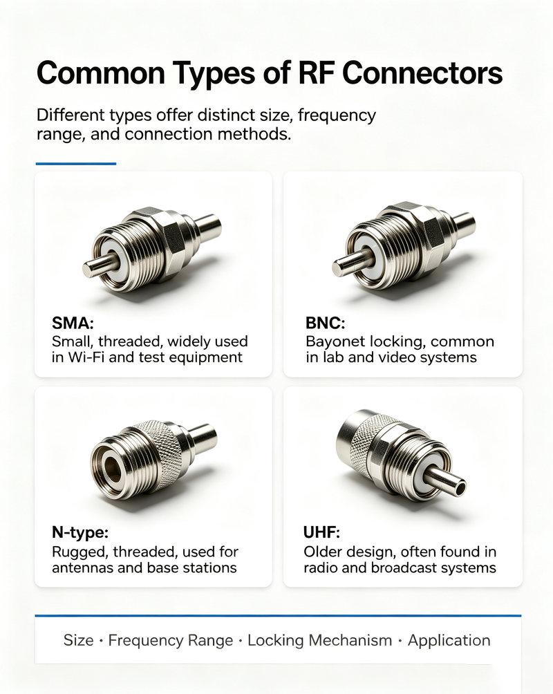 Common Types of RF Connectors