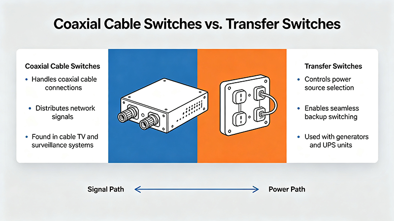 Coaxial Cable Switches vs. Transfer Switches –Which One to Choose?