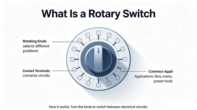 What is Rotary Switch: Function, Types & Applications