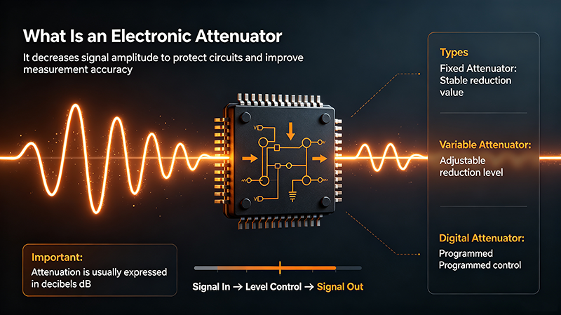 Electronic Attenuator: Types, Working Principle & Applications