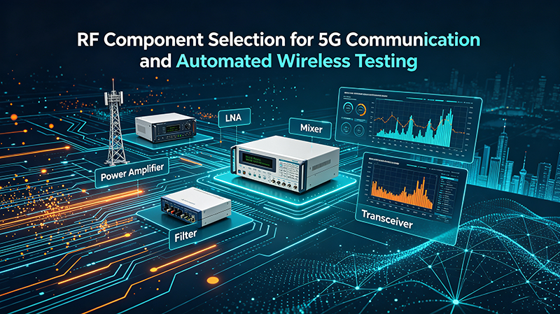 RF Component Selection for 5G Communication and Automated Wireless Testing