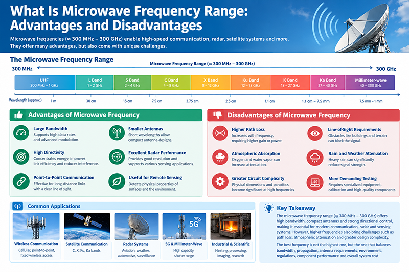What is Microwave Frequency Range: Advantages and Disadvantages