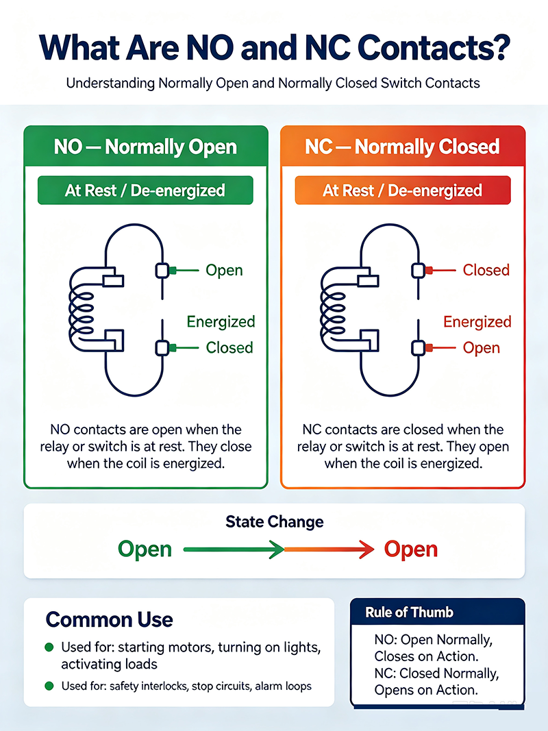 What Are NO and NC Contacts
