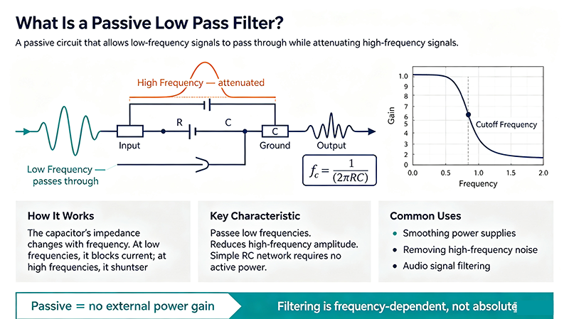 Passive Low Pass Filter: How It Works, Types, and Design Tips