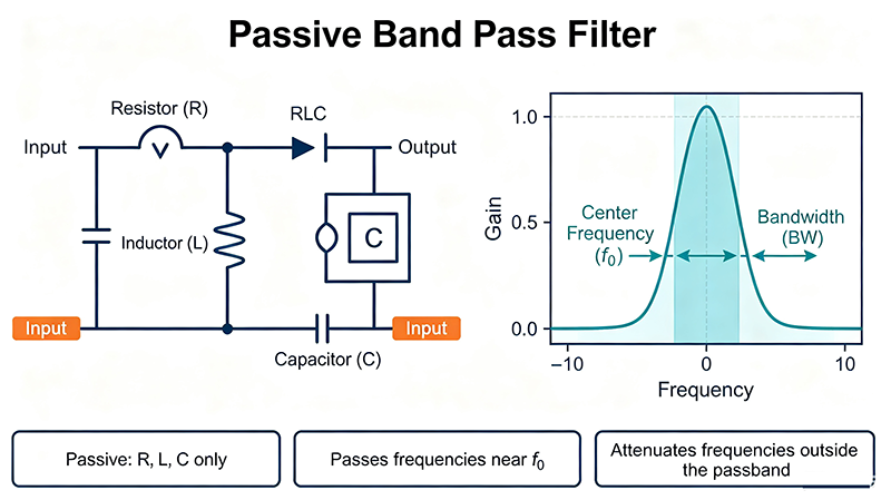 Passive Band Pass Filter: How It Works, Types and Design Guide