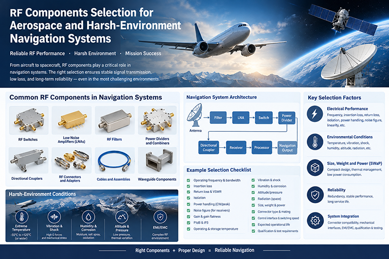 RF Components Selection for Aerospace and Harsh-Environment Navigation Systems